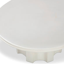 Cassandra 38" Ivory Indoor/Outdoor Concrete Round Coffee Table
