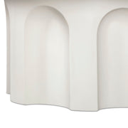 Cassandra 38" Ivory Indoor/Outdoor Concrete Round Coffee Table