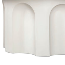 Cassandra 38" Ivory Indoor/Outdoor Concrete Round Coffee Table