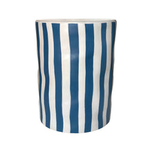 Tempest Indoor/Outdoor Ceramic Table in Stripes