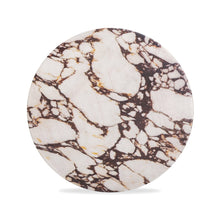 Pia Red Faux Marble Indoor/Outdoor Concrete Side Table
