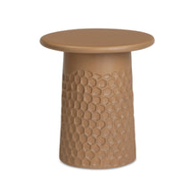 Hessa Indoor/Outdoor Concrete Chiseled Side Table