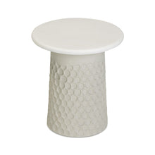 Hessa Indoor/Outdoor Concrete Chiseled Side Table
