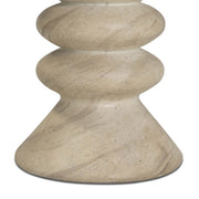 Hyre Faux Travertine Indoor/Outdoor Concrete Side Table