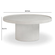 Darcy 36" Concrete Indoor/Outdoor Round Coffee Table