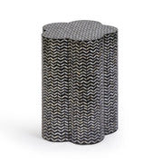 Truffle Black Mother of Pearl Shell Side Table