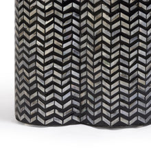 Truffle Black Mother of Pearl Shell Side Table