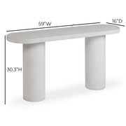 Darcy 59" Concrete Indoor/Outdoor Console Table