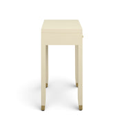 Dani 54" Cream Faux Shagreen 2-Drawer Console Table