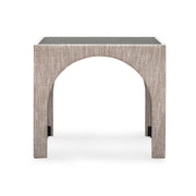 Tomlin Performance Chenille Game Table and Two Ottomans Set