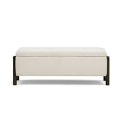 Abby 52" Nubby Fabric Storage Bench