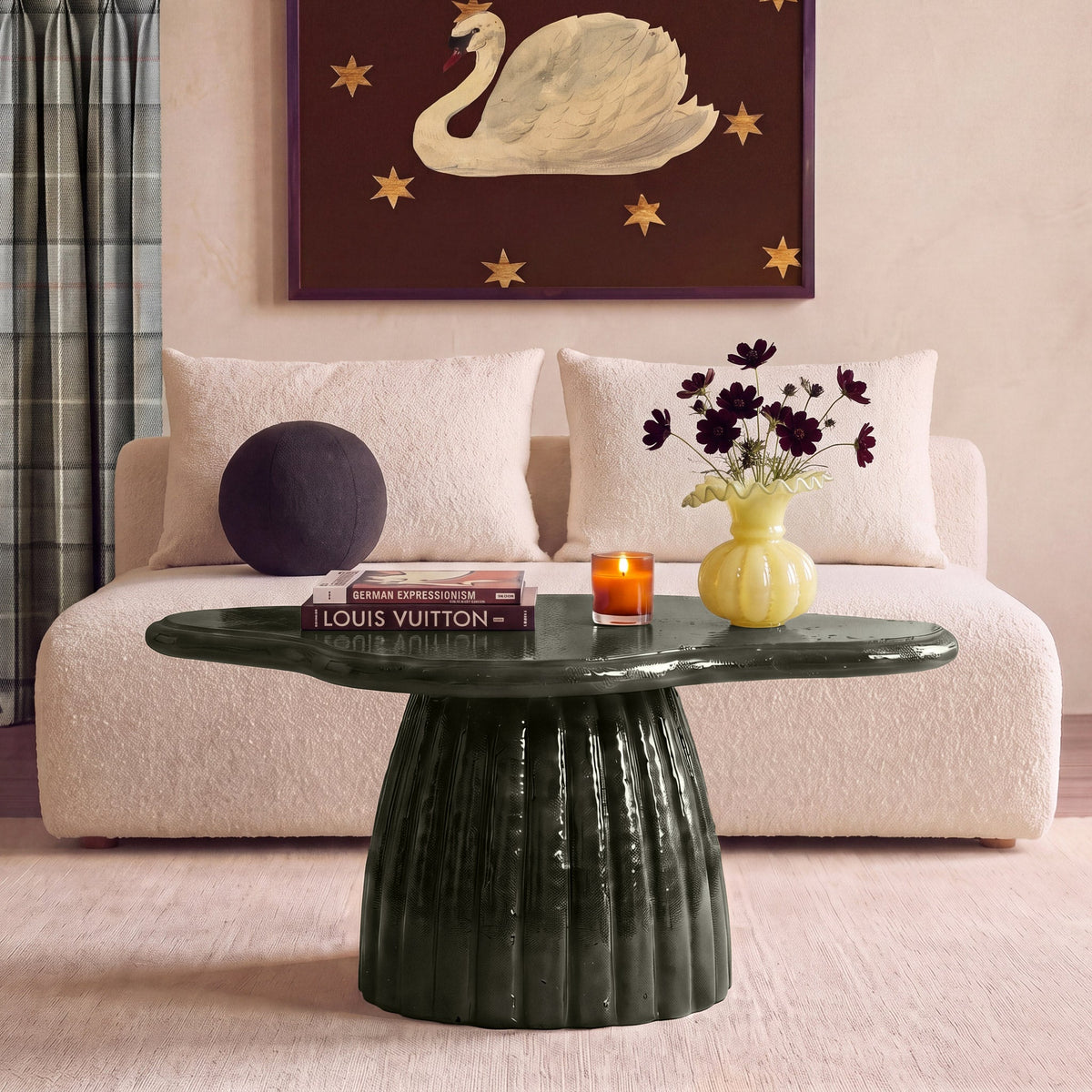Addison 32" Green Concrete Indoor/Outdoor Coffee Table