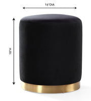 Opal Performance Velvet Ottoman