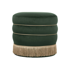 Lakka Performance Velvet Ottoman