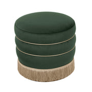 Lakka Performance Velvet Ottoman