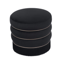 Lakka Performance Velvet Ottoman
