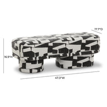 Lena 47" Performance Jacquard Bench