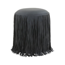 Shag Me Performance Vegan Leather Ottoman
