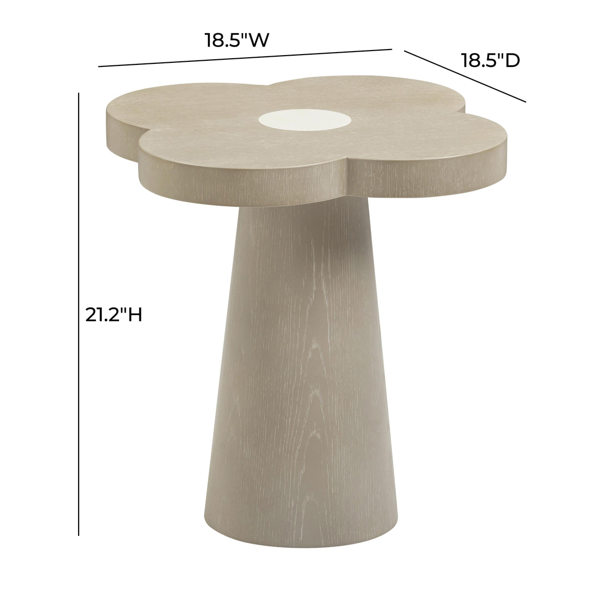 Allium Washed Ash Side Table