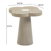 Allium Washed Ash Side Table