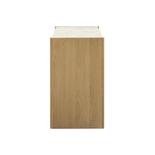 Paige 56" Natural Oak 2-Drawer Console Desk