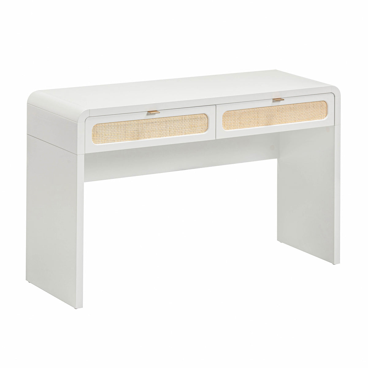 Patty 48" Rattan 2-Drawer Console Desk