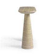 Sandra 47" Faux Travertine Indoor/Outdoor Console Table