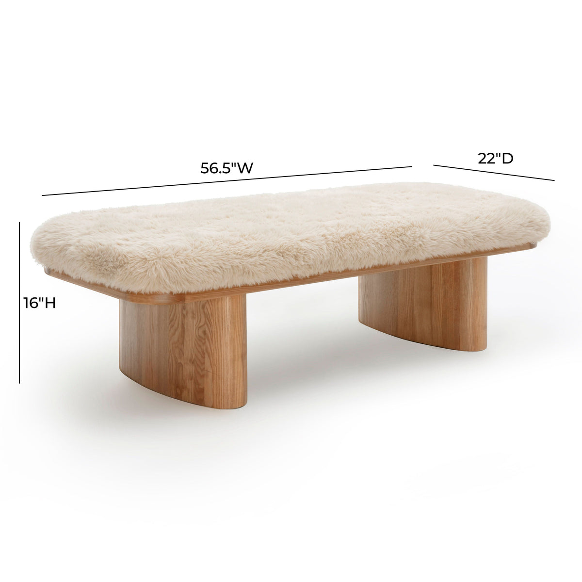 Ollie Upholstered Bench (48"-57")