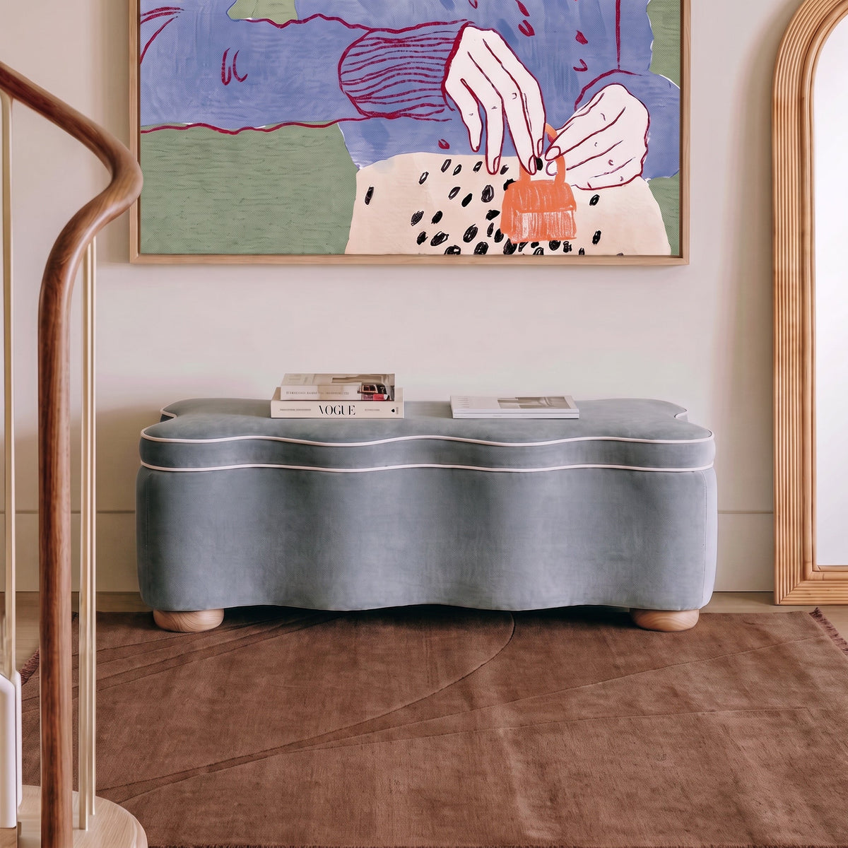 Thalia 48.5" Performance Velvet Storage Bench