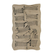 Mezzo Natural Hand Tufted Wool Area Rug 5'X8'