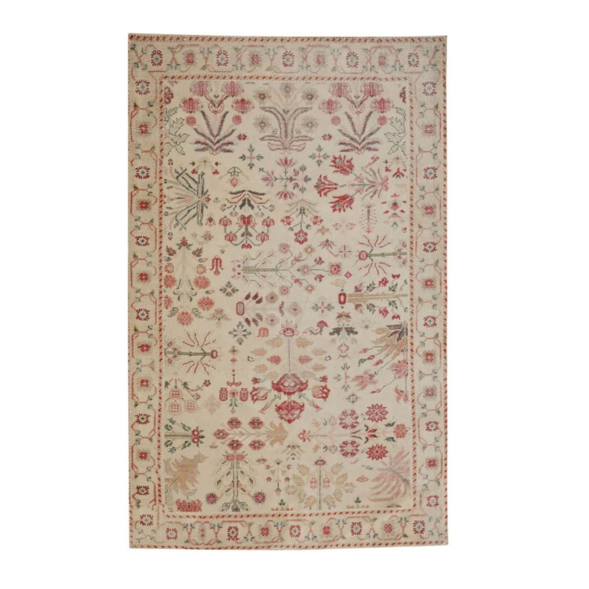 Jardin Hand Woven Wool Area Rug 5'X8'