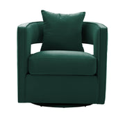 Kennedy Performance Velvet Swivel Accent Chair