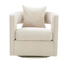 Kennedy Performance Velvet Swivel Accent Chair