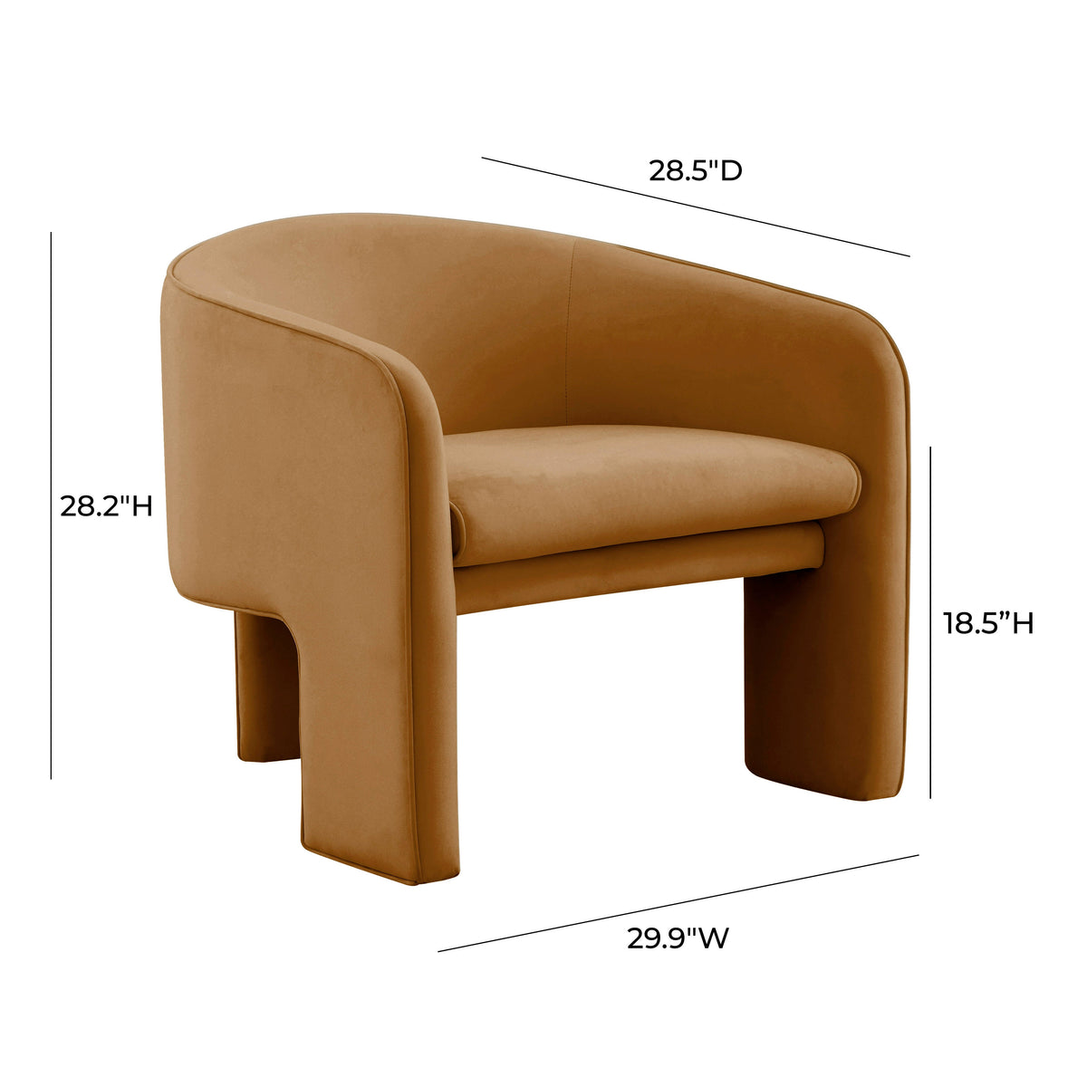 Marla Performance Velvet Accent Chair