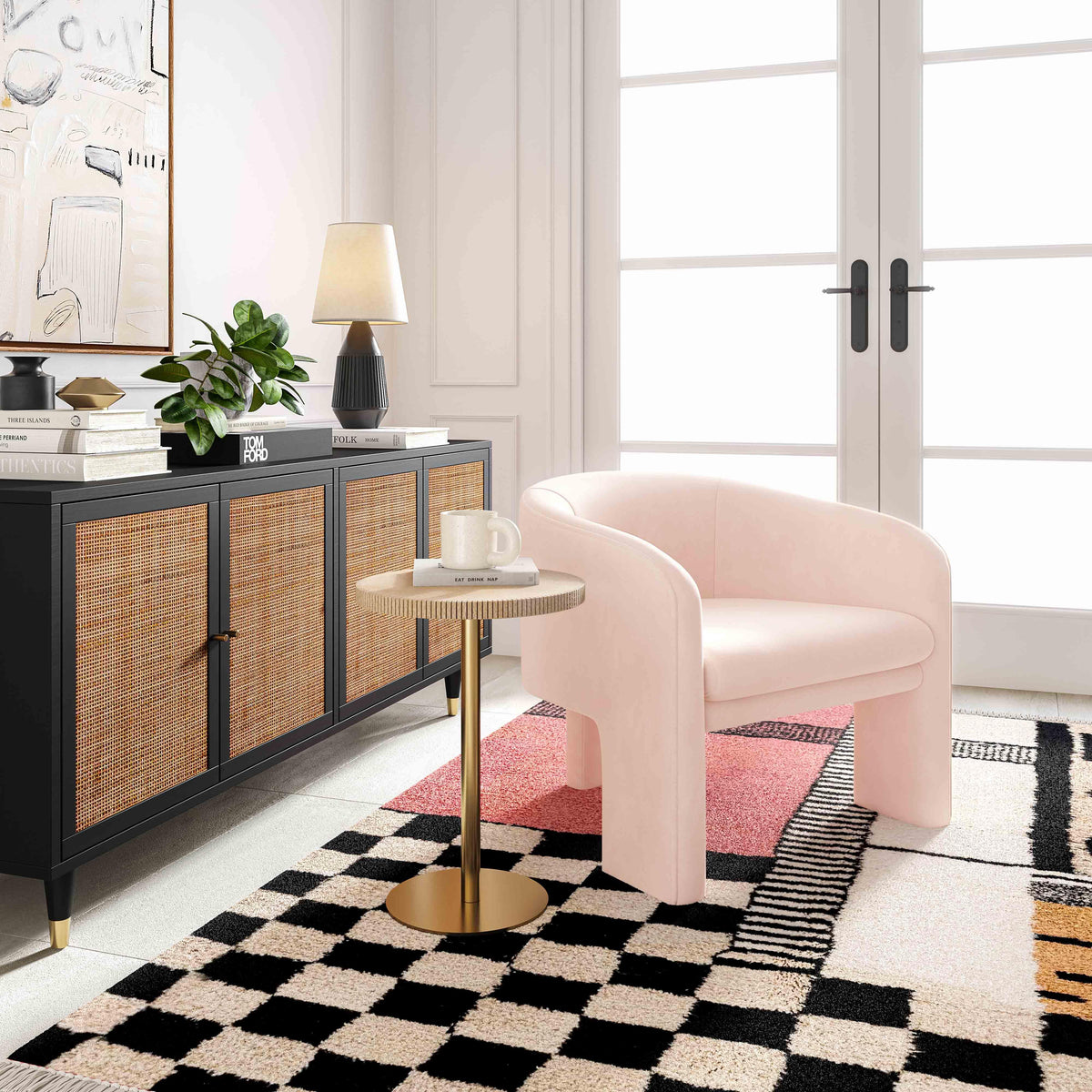 Marla Performance Velvet Accent Chair