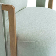 Paolo Textured Contract-Grade Weave Fabric Swivel Accent Chair