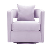Kennedy Performance Velvet Swivel Accent Chair