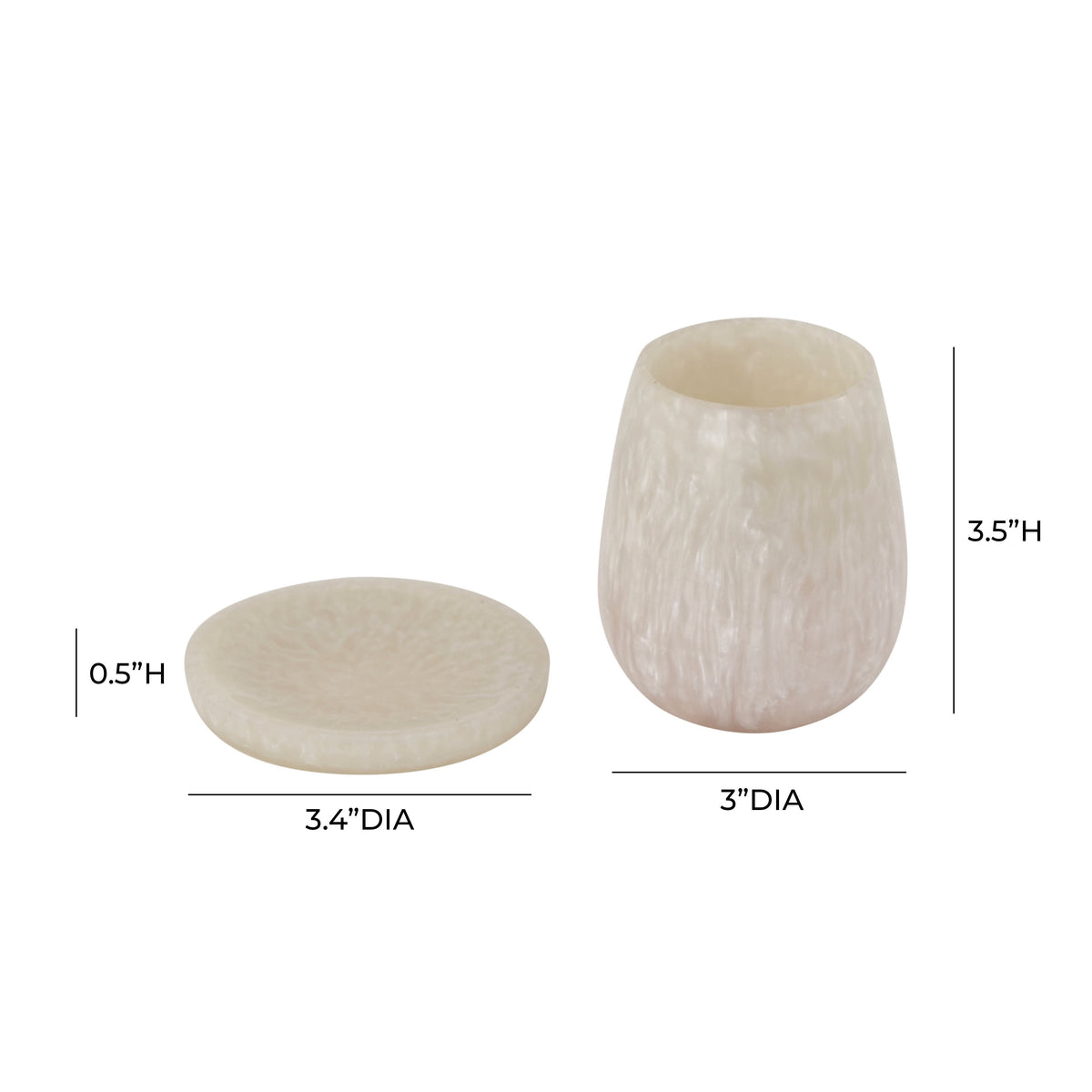 Rounded Resin Kiddush Cup