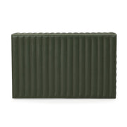 Eton Ribbed Green Vegan Leather Contract-Grade Storage Box