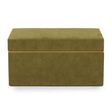 Pisa Green Vegan Suede Contract-Grade Storage Box