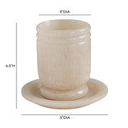 Channeled Swirl Resin Kiddush Cup