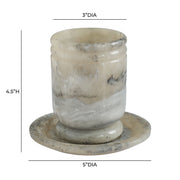 Channeled Swirl Resin Kiddush Cup