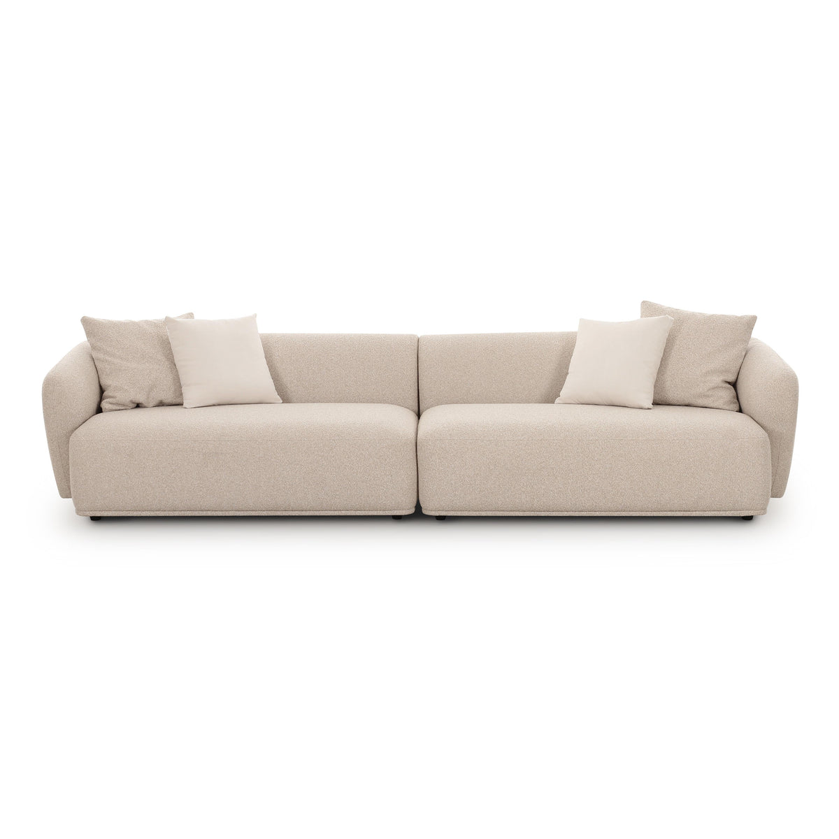 Sylvie 118" Cream Performance Boucle Sofa