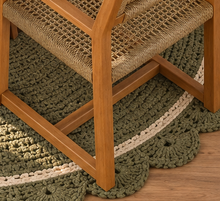 Victoria Slatted Dining Table with Four Rattan Armchairs in Warm Teak