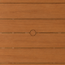 Vivian Slatted Table in Warm Teak 39 Inches