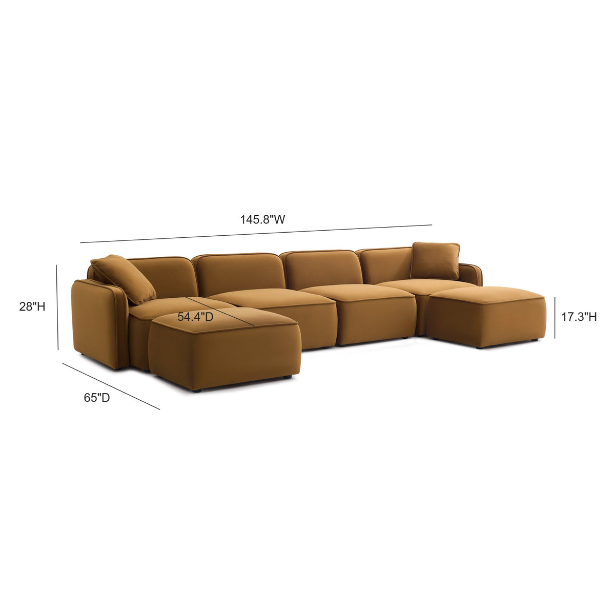 Travie 6-Piece Modular U-Sectional