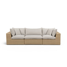 Cali 120" Performance Fabric & Wicker Outdoor Sofa