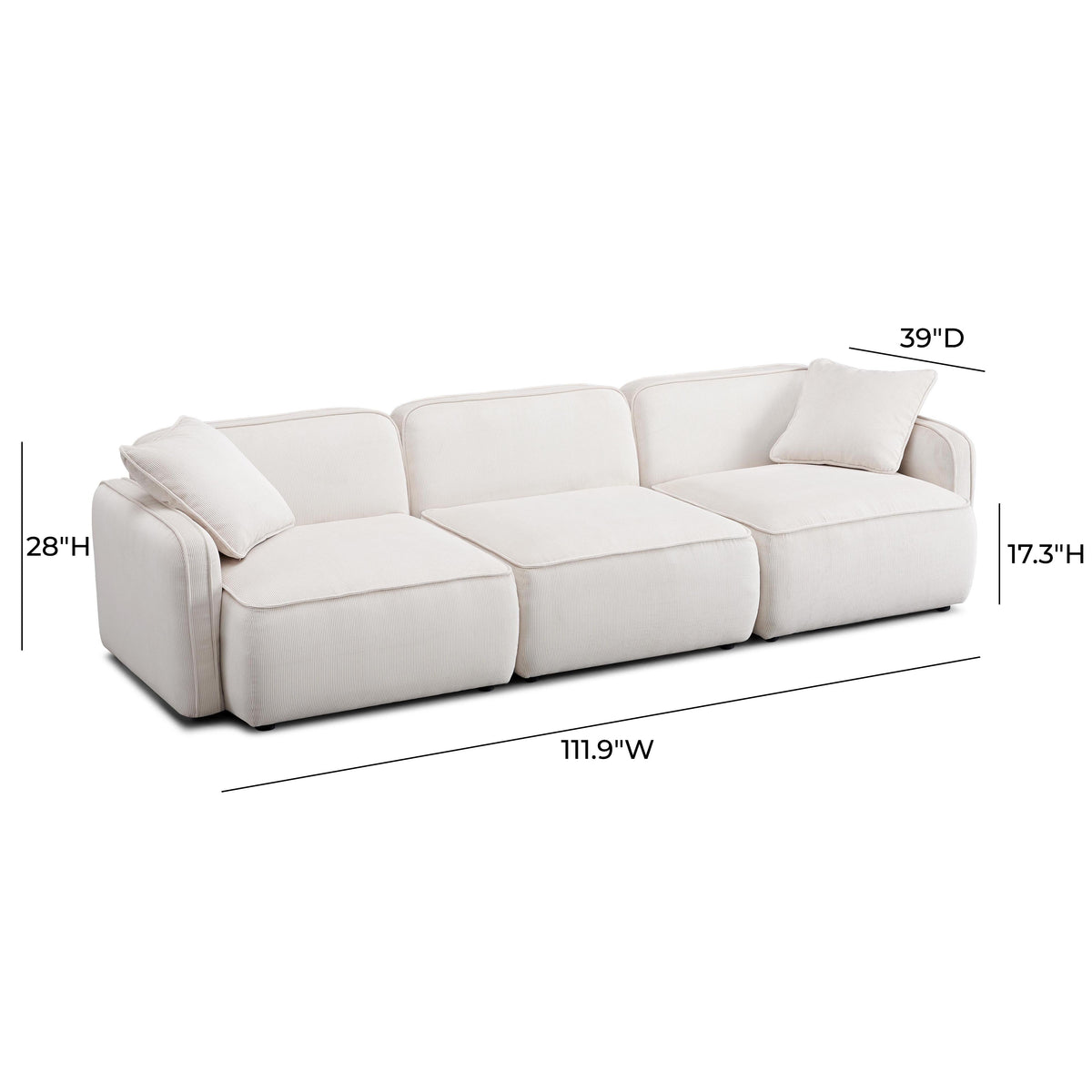 Travie 112" Modular Sofa