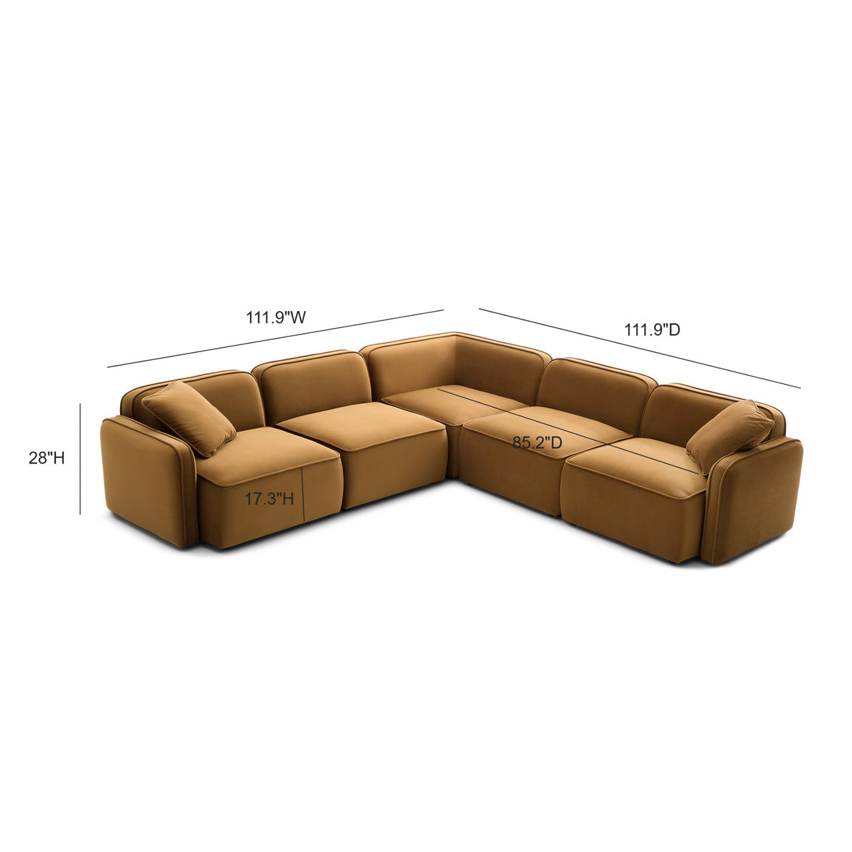 Travie 5-Piece Modular L-Sectional