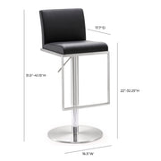 Amalfi Performance Vegan Leather Adjustable Stool